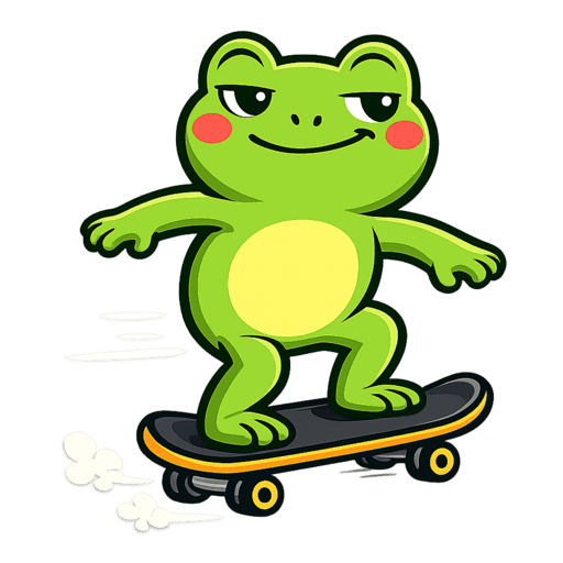 Froggy skateboard