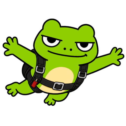Froggy calm mascot